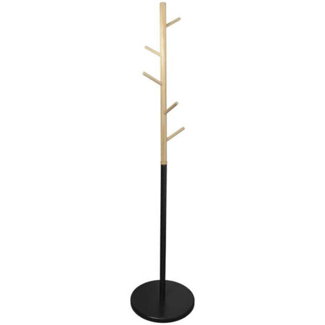 Portemanteau - HOME DECO FACTORY - Miko - Bicolore - Bois - Noir (1/5)