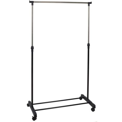 Portant en métal sur roulettes 80x43x160cm – Rangement efficace pour vêtements – Structure robuste et mobile – Idéal pour espaces réduits – Je Cherche Une Idee