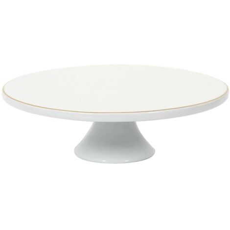 Support A Gateau Porcelaine Lisere Dore (1/5)