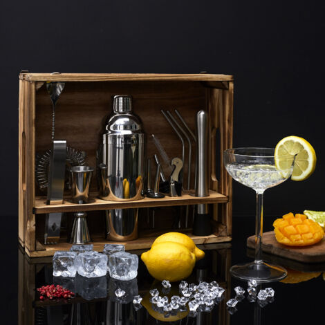 Set cocktail 15 accessoires avec support cagette Lounge (1/5)
