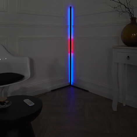 Lampe - HOME DECO FACTORY - Angle - Tube LED - Noir (1/5)