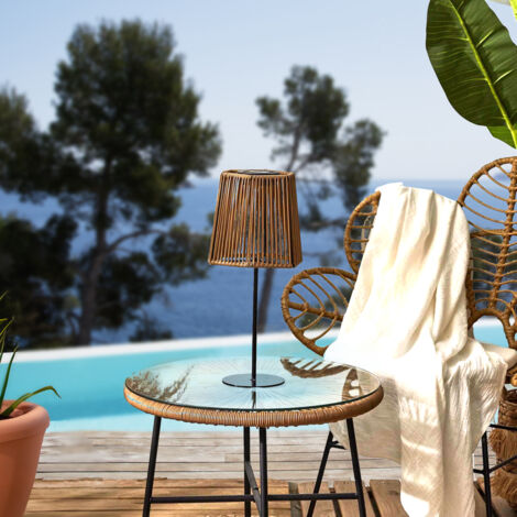 Lampe - HOME DECO FACTORY - Solaire - Beige (1/5)