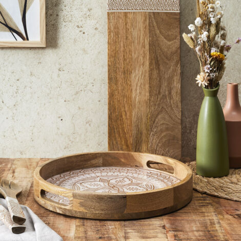 Plateau Rond Manguier Dune Terracotta D35