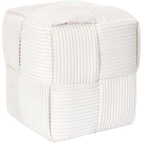 Pouf Cotele Tresse Scott Beige
