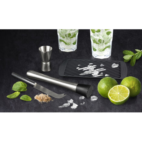 Coffret à mojito 4 accessoires – Comprend pilon, doseur, cuillère et verre – Pour cocktails rafraîchissants entre amis – Cook Concept (1/5)