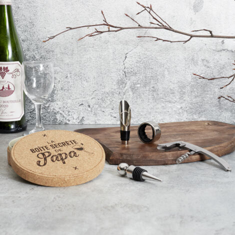 Coffret à Vin - The Concept Factory - Papa Liège - 4 Pièces - Beige (1/5)