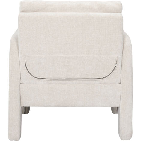 Fauteuil Scandinave Blanc Élégant – Design Minimaliste Et Confortable – Idéal Salon Ou Coin Lecture