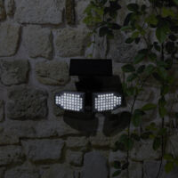 Luminaire Solaire - Je Cherche Une Idee - 100 Led - Cob - Orientable - Noir