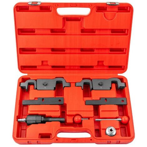 Outil Calage Arbre à Cames, Kit d'outils de Verrouillage pour Moteur Compatible avec Porsche Cayenne Panamera V6 3.6L V8 4.5L 4.8L Moteur, Compatible avec Q7 9678 9595, Utilisé pour R & R Cranksh (1/5)