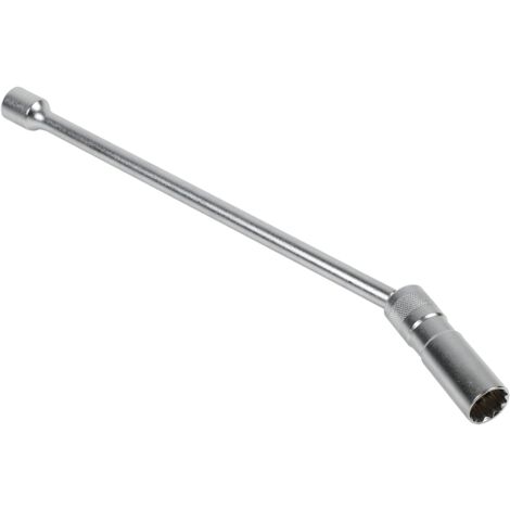16 mm Douille de Bougie D'allumage - Magnétique Clé à Bougie Pivotant à 360 ° 3/8 ", Outil de Retrait de Paroi Mince Oscillant à 12 Points Compatible avec BMW (Longue)