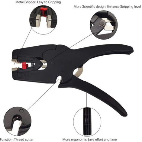 Pince à Dénuder Et Coupe-Câbles Professionnelle LAOA - Réglable 0,8 à 10mm, Lames Acier M390/SK5