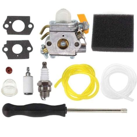 Carburateur avec Filtre à Air Tournevis de Réglage pour Ryobi RBC30SESA RBC30SBSA RHT2660DA RLT30CESA RLT30SESA RPR3025JA Remplacer ZAMA C1U-H60D C1U-H60E (1/5)