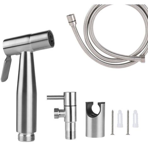 Pulvérisateur de toilettes pour bidet et de toilettes en acier inoxydable, Kit de pulvérisateur de bidet, pulvérisateur de robinetterie Pulvérisateur de WC