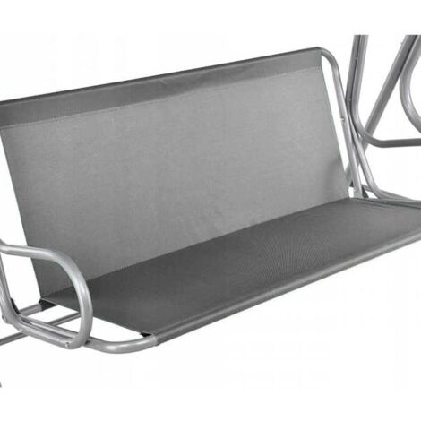 Housse de Siège de Jardin pour Balançoire de Jardin, Housse de Chaise de Jardin Couvre-siège Swing, 2 et 3 Places (Gris, 138 x 50 x 50 cm)
