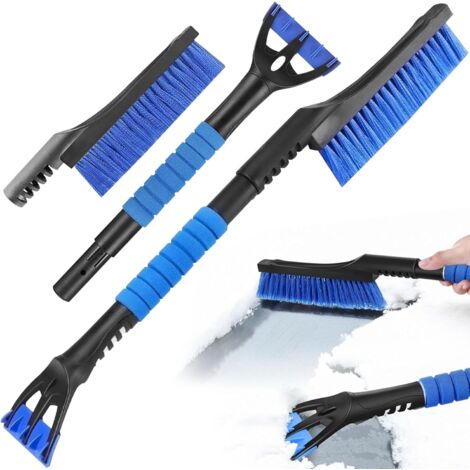 Grattoir Pare Brise Voiture, 2 en 1 Grattoir à Neige, Balai Neige Voiture, Balais à Neige pour Auto, Brosse Neige Voiture, Balai à Neige pour Camion Automobile SUV Pare-Brise