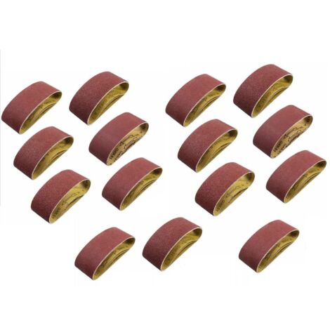 Bande Abrasive 100 x 610 mm, Bandes Abrasives Mixte (3x grains 80/120/150/240/400) pour Ponceuses à Bande(15 pièces ) (1/5)