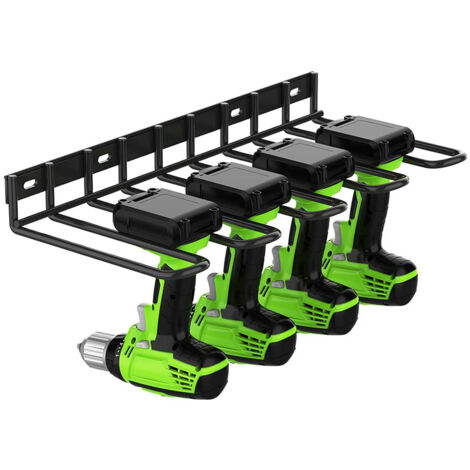 Organisateur mural pour outils électriques, 4 emplacements, porte-outils pour garage, abri à outils (1/5)