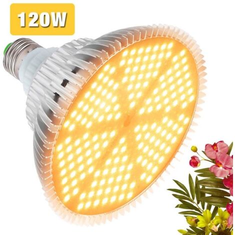 Lampe De Croissance LED à Spectre Complet 50W, Pour Plantes D'intérieur Légumes Et Feurs, E27 Ampoule LED Pour Serre Hydroponique, Durable Et Haute Efficacité