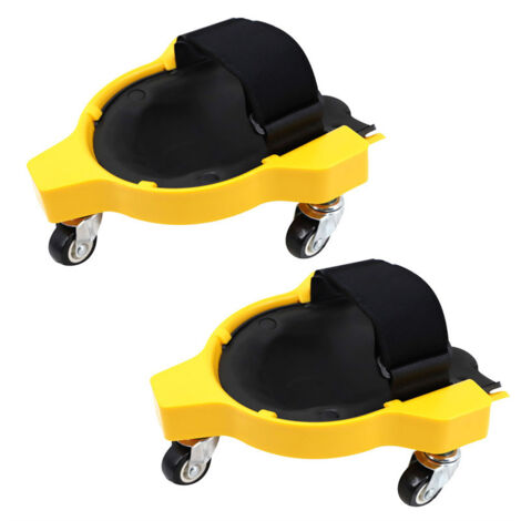 Genouillères roulantes/Creepers, genouillères de sécurité pour le travail, genouillères universelles avec 6 roulettes pivotantes, utilisées pour les travaux de carrelage, la construction de sols