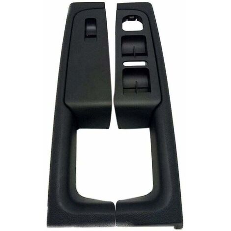 Poignée de porte intérieure de voiture adaptée pour Skoda Superb 2007-2014 Poignée de porte intérieure avant et arrière accoudoir cadre panneau garniture poignée de porte contrôle (noir) (1/5)