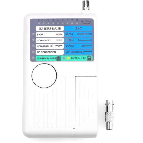 Testeur de câble réseau 4 en 1 RJ11 RJ45 USB BNC Câble Tracker Testeur de câble (1/5)