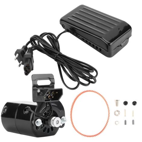 Moteur de Machines à Coudre 180W Pédale à Commande pour Machine à Coudre avec Câble d'alimentation Pièces de Rechange et Accessoires de Machines à Coudre Vintage