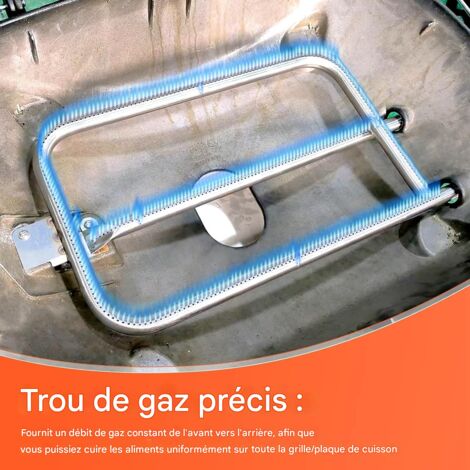 Tube Brûleur Inox Onlyfire Pour Barbecue Weber Q300 / Q3000, Pièce De Rechange Neuve