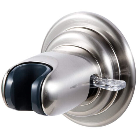 Support de Douche, Main Remplaçable Pommeau de Douche Sous Vide Solide, Universel Réglable, Support de Ventouse Mural Amovible, Plastique ABS