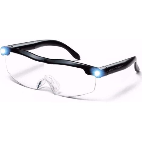 Lunettes de Lecture Loupes Lunette Serre Tête Loupes de Lecture Loupe de Vision puissante avec lumière LED grossissement de 160% pour Lecture,Tous Les Travaux Réparations
