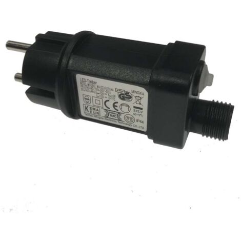 Transformateur de couronne de LED 31V 6W IP44 multifonction, chaîne de lumière colorée, transformateur basse tension enfichable solaire