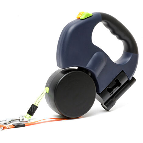 Double extensible pour chien - 360° sans enchevêtrement, 3 mètres, jusqu'à 50 lb
