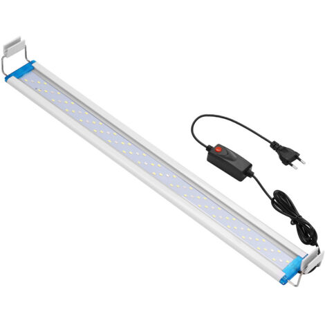 Eclairage Aquarium LED Ultra-mince, Rampe LED Aquarium avec 3 Modes Lumière Réglable Fish Tank Décoration (Bleu, blaet rouge), 28 cm, 12W