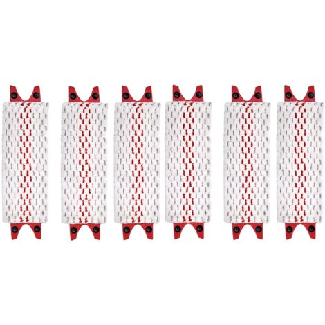Lot de 6 têtes de Balai Plates en Microfibre compatibles avec Vileda Ultramax