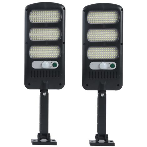 Lampes Solaires Extérieures, 2 Pack 213 LED Éclairage de Sécurité D'extérieur avec Détecteur de Mouvement Étanche 180° Ajustable pour Mur Extérieur, Jardin, Rue, Porche