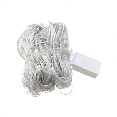 Liyade Guirlande Lumineuses Filet, 3x2m 192 LED , IP65 Étanche Guirlande Lumineuse Extérieure pour Chambre Noël Mariage Soirée Maison Jardin [Classe énergétique A]
