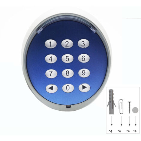 Clavier sans fil ouvre automatiquement la porte, 433,92 MHz télécommande de porte clavier d'entrée sans clé ouvre automatiquement la porte panneau de mot de passe numérique contrôle de sécurité