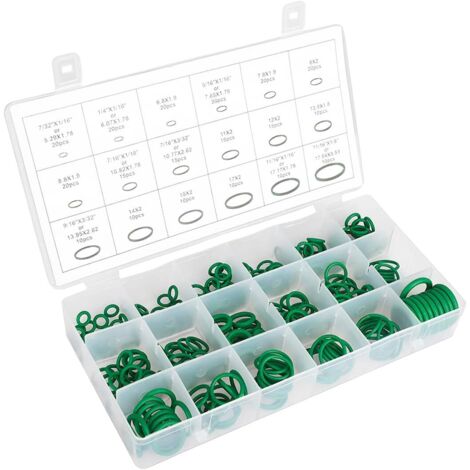 270 Pièces Joints Toriques, Joint Torique Assortiment,Nitrile Caoutchouc Nbr Joint, 18 Taille Joints De Rechange Hydraulique Climatisation Pour Véhicule Climatisation, Electroménagers, Pompe