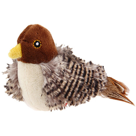 Jouet Interactif pour Chat Oiseau, Jouet pour Chat Oiseau Gazouillant, Jouets en Plumes De Chat, Jouet Simulé pour Chat D'oiseau Gazouillis pour Chats D'intérieur, Sons Et Mouvements De Battements