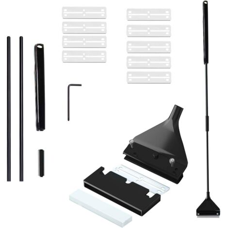 Algues Grattoir, Nettoyeur de Grattoir Algues, Aquarium Scraper, Racloir pour Aquarium Nettoyeurs d'Algues, Rasoir de Nettoyage Aquarium, Algues Grattoir pour Aquarium (62 cm, 10 Lames de Rechange)
