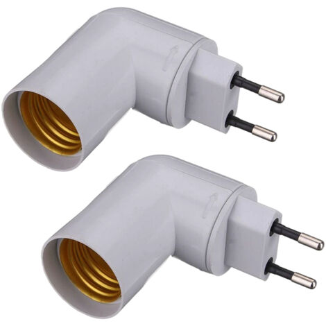 Douille E27 avec Interrupteur sans Fil pour Lampe Murale, AC 230V, Support Ampoule LED, Adaptateur E27 pour Lampe de Lit Chambre, Spot E27 Lampe, lot de 2 (sans ampoule)