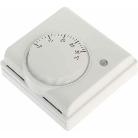 Thermostat d'ambiance 220 V - Thermostat mécanique de la pièce - Climatisation et chauffage au sol - Chauffage au sol en saillie avec interrupteur marche/arrêt