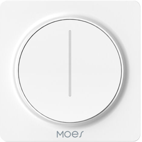 Interrupteur variateur intelligent Tuya Wi-Fi/Zigbee, interrupteur mural tactile, télécommande par application, compatible avec Tuya, Smart Life (Wi-Fi)