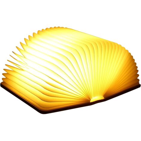 Éclairage d'ambiance LED, Rechargeable par USB, Blanc chaud Blanc 12x9x2.5cm