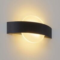 LED Applique Murale Applique Intérieur - Moderne Lampe de Nuit en Acrylique 6W Blanc Chaud Lampe de Lit 23.5cm pour Chambre Salon Étude Escalier