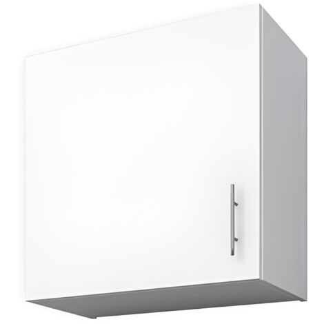 Armoire de cuisine suspendue - 60x58x31 cm - Blanc mat - Design minimaliste élégant (1/5)