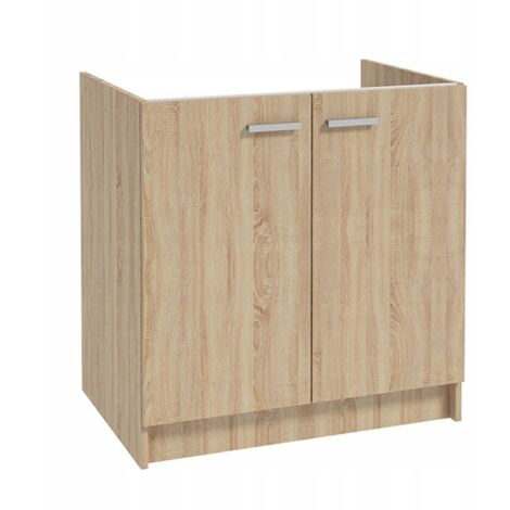 STAMAR Meuble de cuisine - 80 x 46 cm - Chêne Sonoma - Pratique et moderne - Montage facile