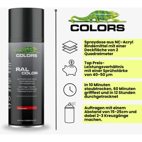 Normfest 2K-Klarlack – Hochglänzender, Kratzfester Klarlack Mit UV-, Chemikalien- Und Kraftstoffbeständigkeit – Profi-Spraydose Für Teil- & Reparaturlackierungen – 6x 400ml