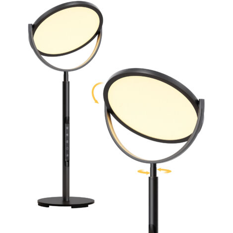 EDISHINE Lampe de Bureau Dimmable 5 Niveaux de Luminosité 4 Températures de Couleur Panneau LED Rotatif (1/5)