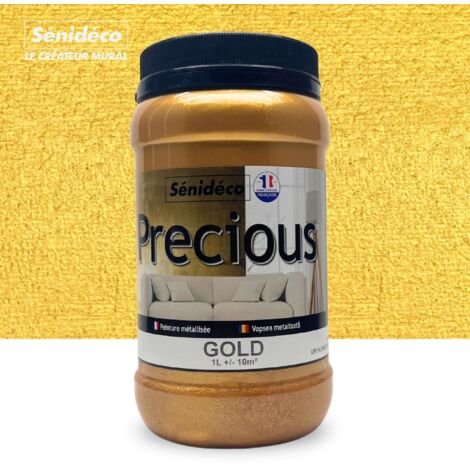 Peinture effets métal - PRECIOUS 1L pour 10 m² coloris Gold (1/5)
