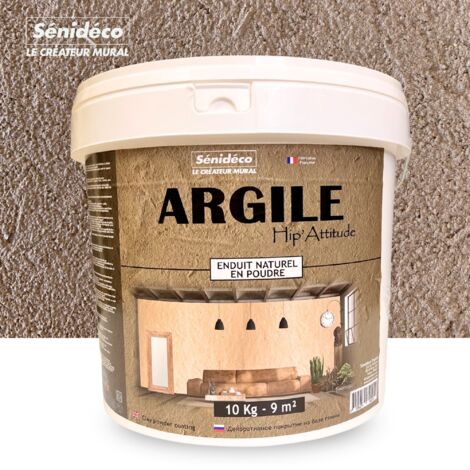 Enduit décoratif argile 10kg pour 9m² coloris CREPUSCULE
